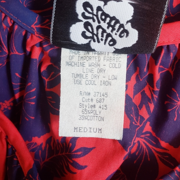 Vintage 80s Hilo Hattie Floral Muumuu - Picture 7 of 8